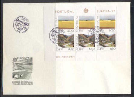 Portugal-1977-Europa-Landscapes-XLMS-FDC