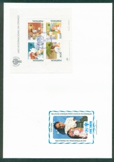 Portugal-1979-IYC-International-Year-of-the-Child-MS-FDC-lot32148