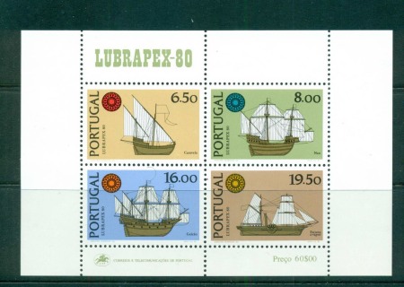 Portugal-1980-LUBRAPEX-80-Ships-MS-MUH-lot57487