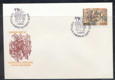 Portugal-1982-Europa-History-FDC