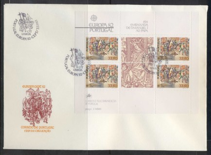 Portugal-1982-Europa-History-XLMS-FDC