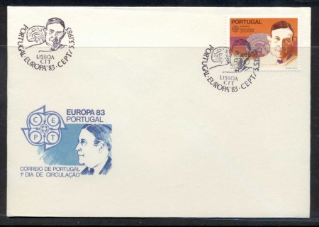 Portugal-1983-Europa-Human-Genius-FDC