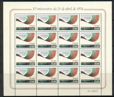 Portugal-1984-April-25th-Revolution-sheet-MUH