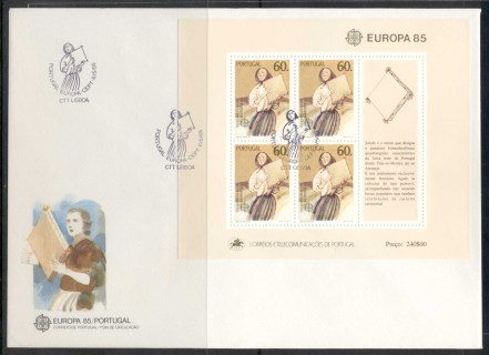 Portugal-1985-Europa-Music-Year-XLMS-FDC