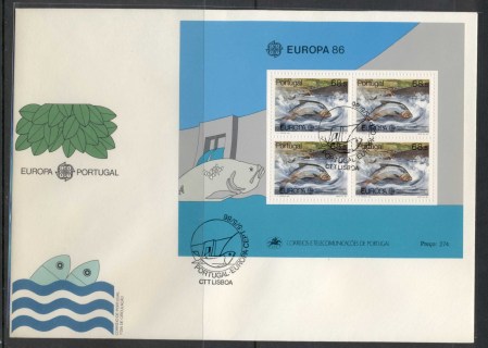 Portugal-1986-Europa-Environment-XLMS-FDC