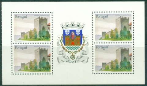 Portugal-1988-Portuguese-Castles-Muralha-Fernandina-Porto-MS-MUH