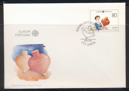 Portugal-1989-Europa-Childrens-Play-FDC