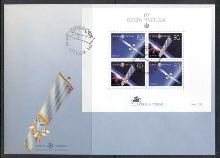 Portugal-1991-Europa-Man-in-Space-XLMS-FDC