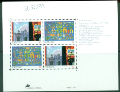 Portugal-1993-EUROPA-Stamps-Contemporary-Art-MS-MUH