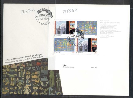 Portugal-1993-Europa-Modern-Art-XLMS-FDC