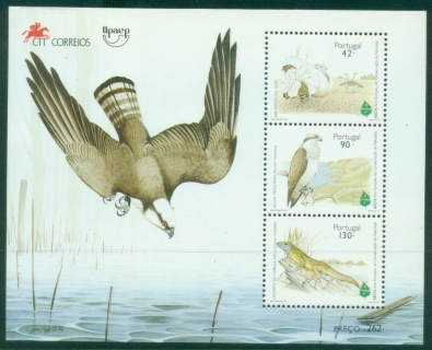 Portugal-1995-European-Year-of-Environmental-Protection-Birds-MS-MUH