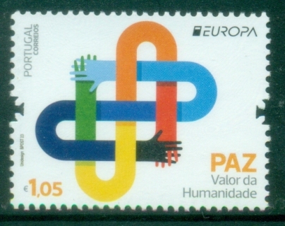Portugal-2023-EUROPA-Stamps-Peace-The-Highest-Value-of-Humanity-MUH