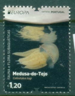 Portugal-2024-EUROPA-Stamps-Underwater-Flora-and-Fauna-MUH