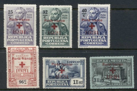Portugal-1931-Red-Cross-Opts-MUH