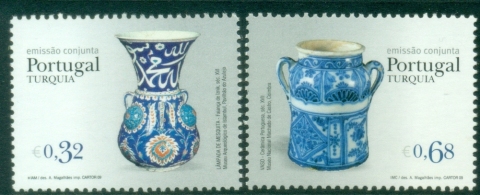 Portugal-2009-Joint-Issue-with-Turkey-Porcelain-MUH