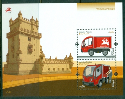 Portugal-2013-EUROPA-Stamps-Postal-Vehicles-MS-MUH