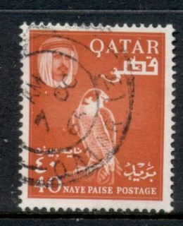 Qatar-1961-Peregrine-Falcon-40np-FU