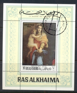 Ras-Al-Khaima-1970-MiMS93A-Xmas-Paintings-MS-CTO