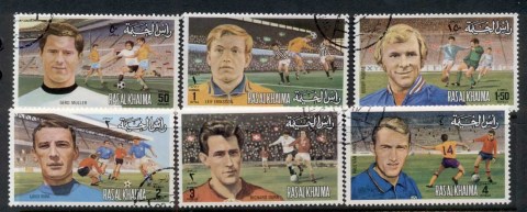 Ras-Al-Khaima-1972-Mi745-750-European-Football-Players-CTO