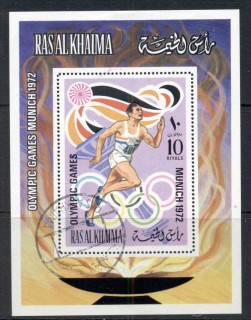 Ras-Al-Khaima-1972-MiMS116A-Summer-Olympics-Munich-MS-CTO