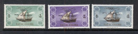 Ras-Al-Khaima-1965-Mi21-23-Ship-Definitives-Opt-Olympic-Tokyo-MUH