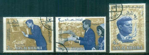 Ras-Al-Khaima-1965-Mi9-11-JFK-President-Kennedy-CTO