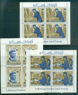 Ras-Al-Khaima-1966-JFK-Kennedy-Currency-Change-Opt-Sheetlets-MUH-lot84547