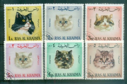 Ras-Al-Khaima-1967-Cats-CTO-lot77318