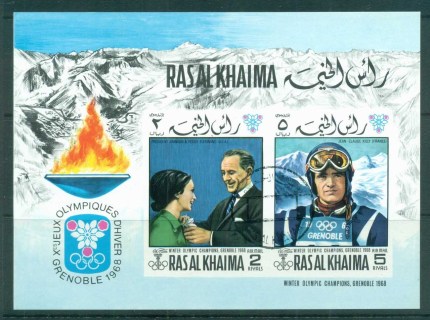 Ras-Al-Khaima-1968-Grenoble-Winter-Olympics-MS-CTO