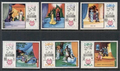 Ras-Al-Khaima-1969-Mi281-286-Scenes-from-Operas-MUH