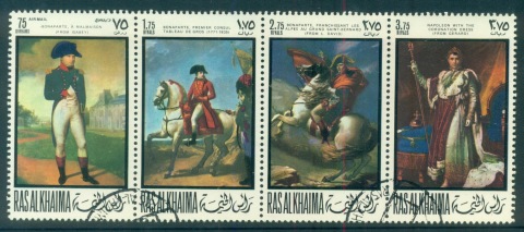 Ras-Al-Khaima-1969-Mi322-325-Birthday-of-Napoleon-Bonaparte-200th-CTO