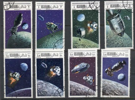 Ras-Al-Khaima-1969-Mi326-333-Apollo-10-11-Space-Progran-CTO