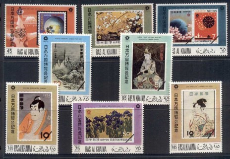 Ras-Al-Khaima-1970-Mi418-425-Osaka-Expo-MUH