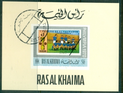 Ras-Al-Khaima-1970-Mi476B-Philympia-Stamp-Ex-DLMS-IMPERF-CTO