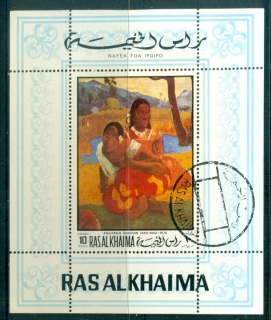 Ras-Al-Khaima-1970-MiMS88A-Paintings-by-Paul-Gaugin-MS-CTO