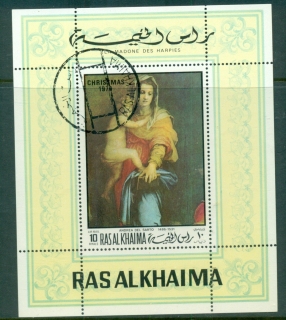 Ras-Al-Khaima-1970-MiMS93A-Xmas-Paintings-MS-CTO