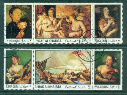 Ras-Al-Khaima-1970-Tizian-Tiepolo-Paintings-2x3Str-CTO