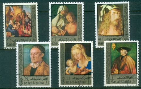 Ras-Al-Khaima-1971-Mi580-584-Albrecht-Durer-600th-Birthday-CTO