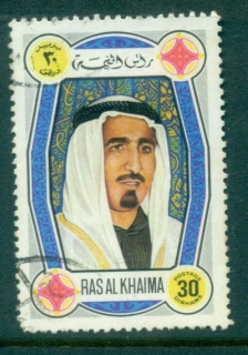 Ras-Al-Khaima-1971-MiI528-National-Symbols-Sheik-Saqr-Bin-Mohammed-Al-Quasimi-30d-FU