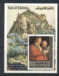 Ras-Al-Khaima-1971-MiMS106-Albrecht-Durer-500th-Birthday-MS-CTO