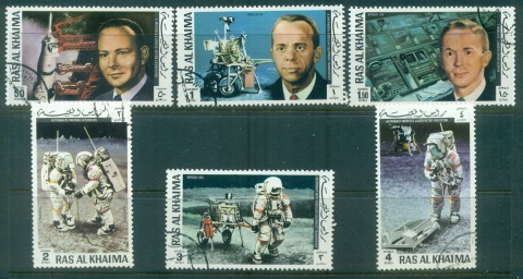 Ras-Al-Khaima-1972-Mi701-706-Apollo-14-Space-Mission-CTO