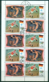 Ras-Al-Khaima-1972-Mi800-801-Summer-Olympics-Munich