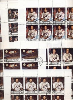 Ras-Al-Khaima-1972-Mi840-845-Apollo-17-6x-sheets-CTO