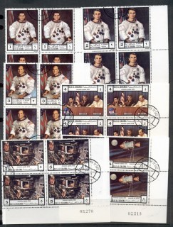 Ras-Al-Khaima-1972-Mi840-845-Apollo-17-blk4-CTO