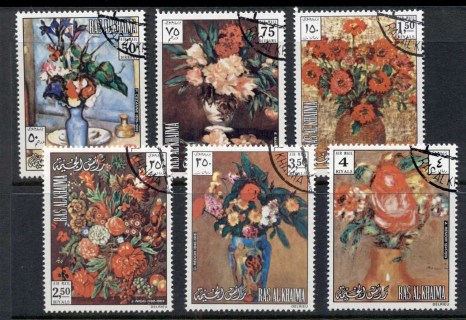 Ras-Al-Khaima-1972-Mi865-870-Flowers-3