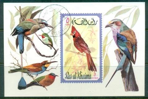 Ras-Al-Khaima-1972-MiMS108-Birds-MS-CTO