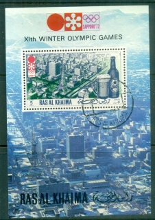 Ras-Al-Khaima-1972-MiMS109A-Winter-Olympics-Sapporo-MS-CTO