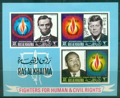 Ras-Al-Khaima-1972-MiMS125B-JFK-kennedy-Opt-53-Birthday-MS-IMPERF-MLH