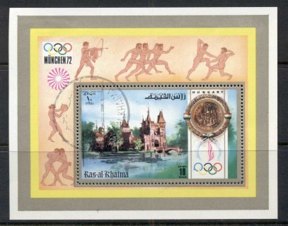 Ras-Al-Khaima-1972-MiMS134A-Summer-Olympics-Munich-MS-CTO