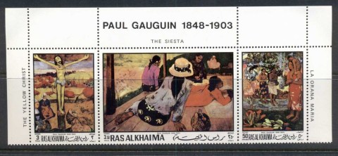 Ras-al-Khaima-1970-Mi392-394-Paintings-by-Paul-Gaugin-str3-MUH